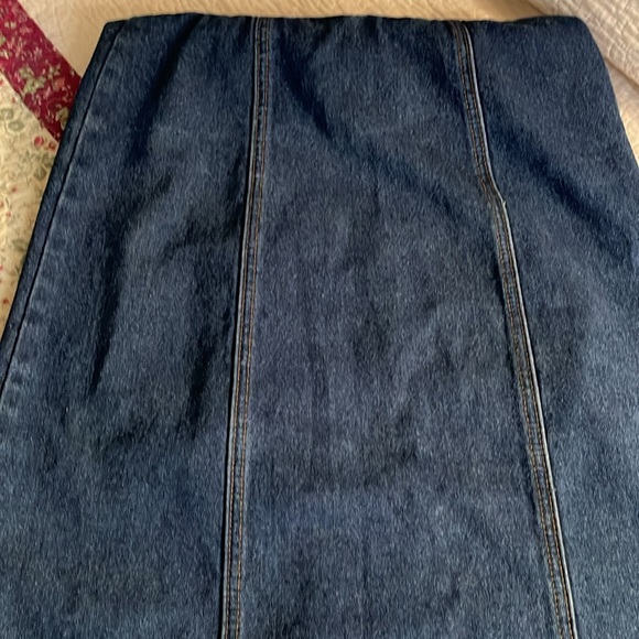 Jean Bibb maxi dress zipper closing for the strip with for the skirt - Picture 3 of 7